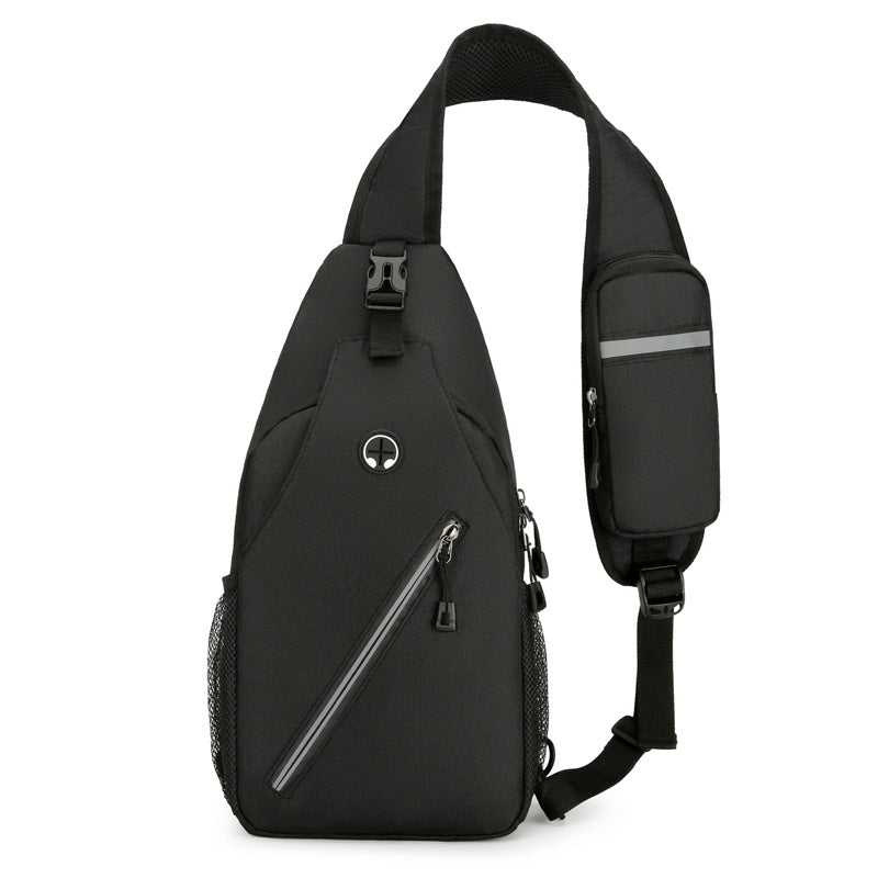 Men’s Oxford-Cloth Crossbody Shoulder Bag