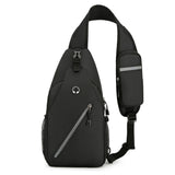 Men’s Oxford-Cloth Crossbody Shoulder Bag