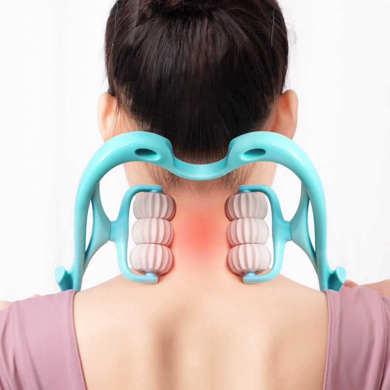Manual neck and body massage roller options
