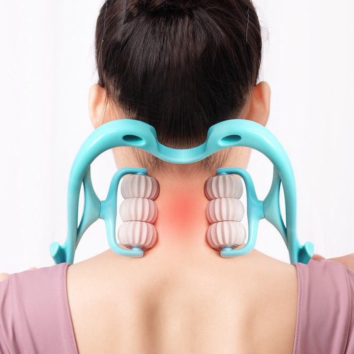 Manual neck and body massage roller options