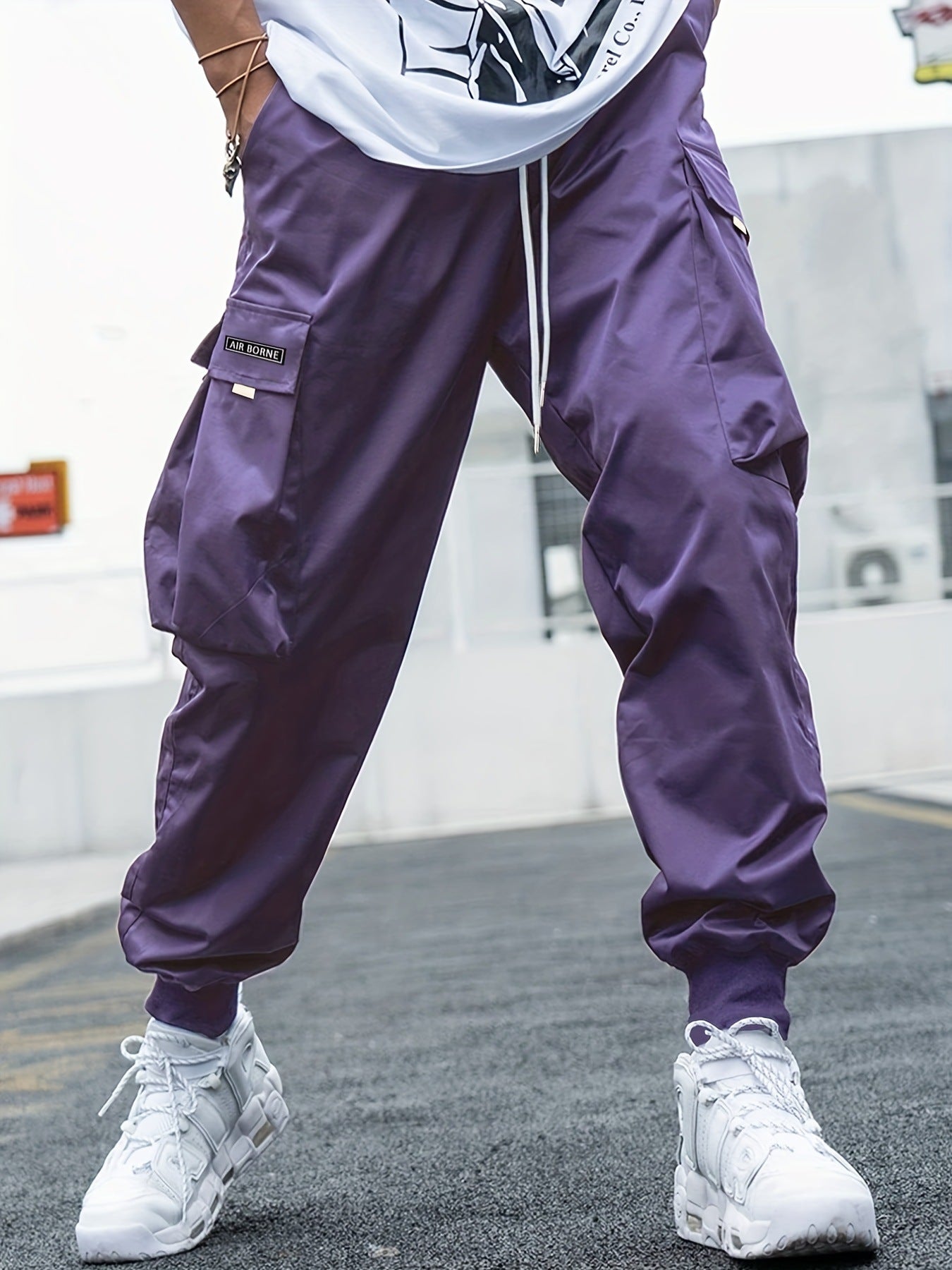 Men’s Multi-Pocket Drawstring Cargo Pants