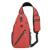 Men’s Oxford-Cloth Crossbody Shoulder Bag