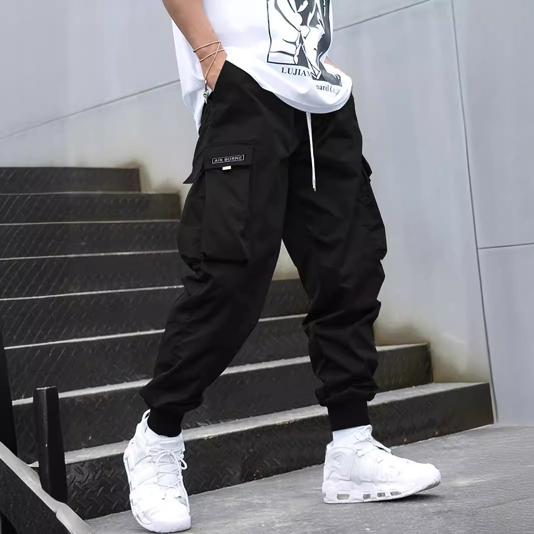 Men’s Multi-Pocket Drawstring Cargo Pants