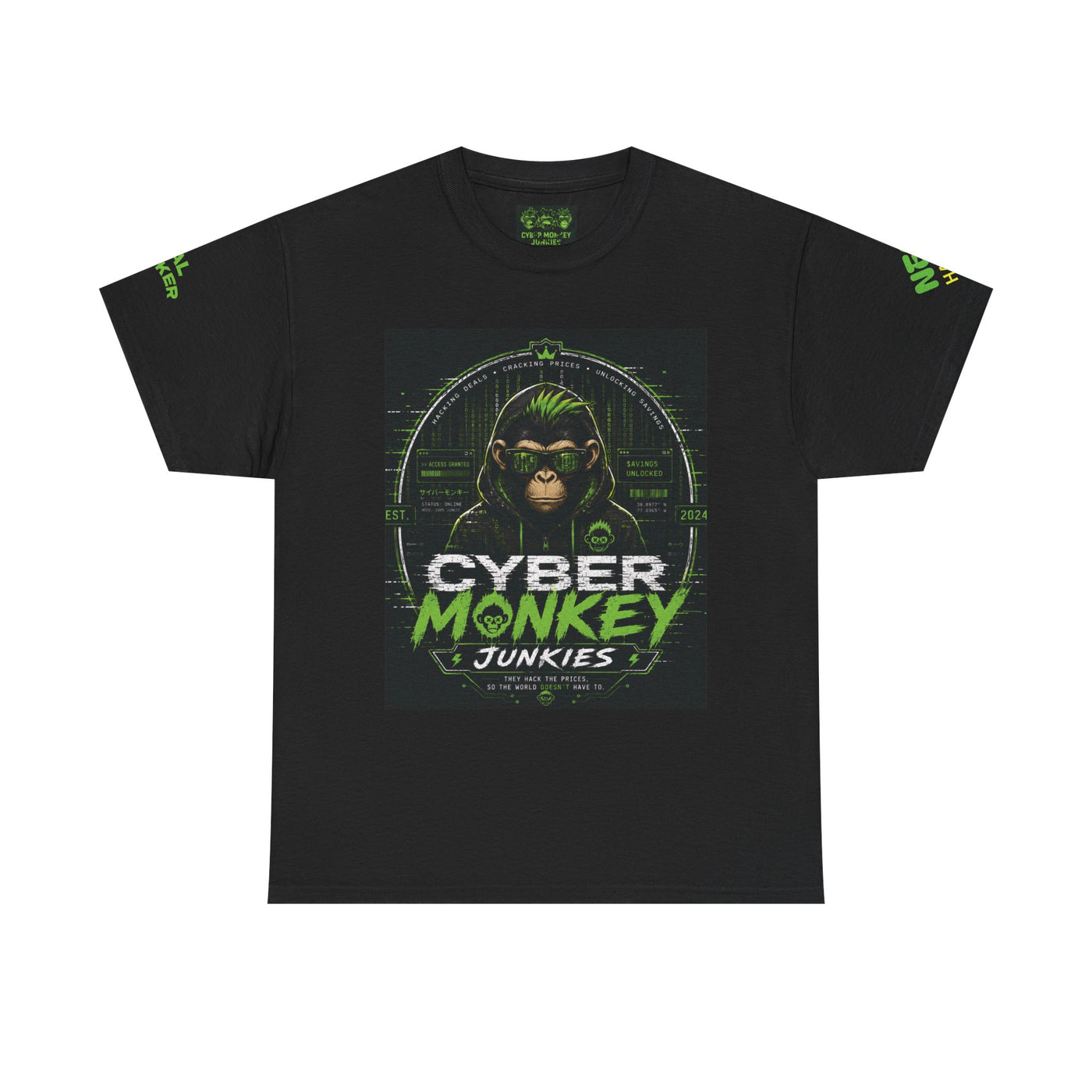 Cyber Monkey Junkies Graphic T-Shirt — product image 1