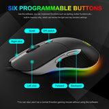Wired RGB Gaming Mouse, 6400 DPI — product image 2 of 5