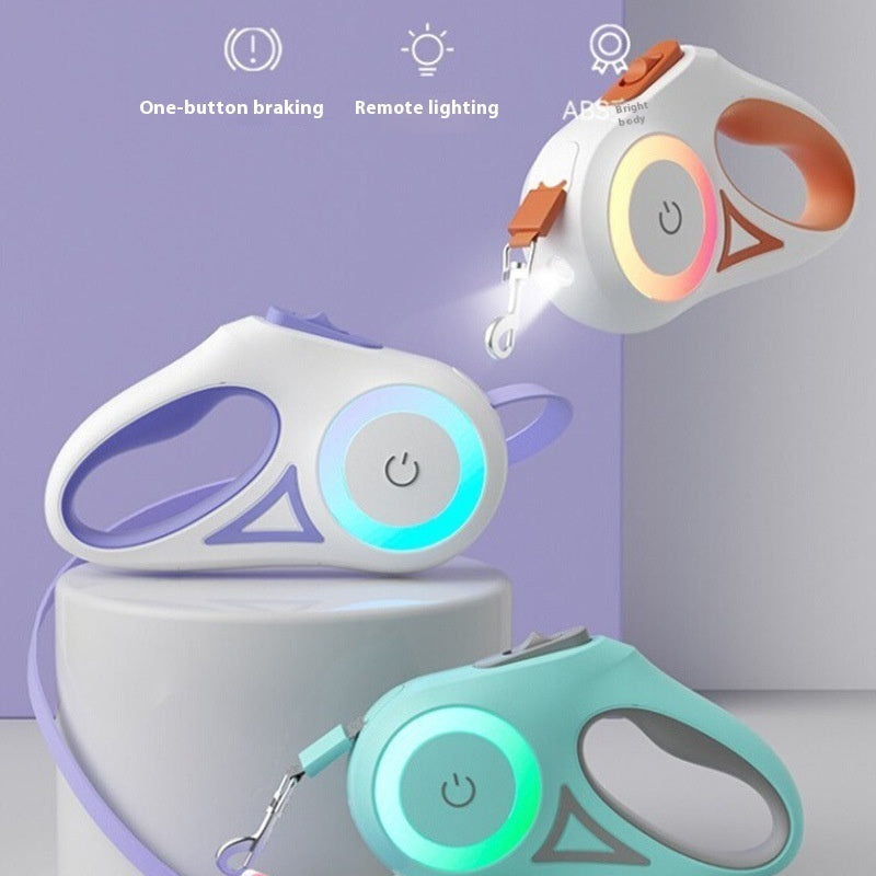 Retractable Pet Leash with Optional Collar