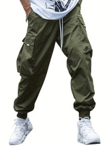 Men’s Multi-Pocket Drawstring Cargo Pants