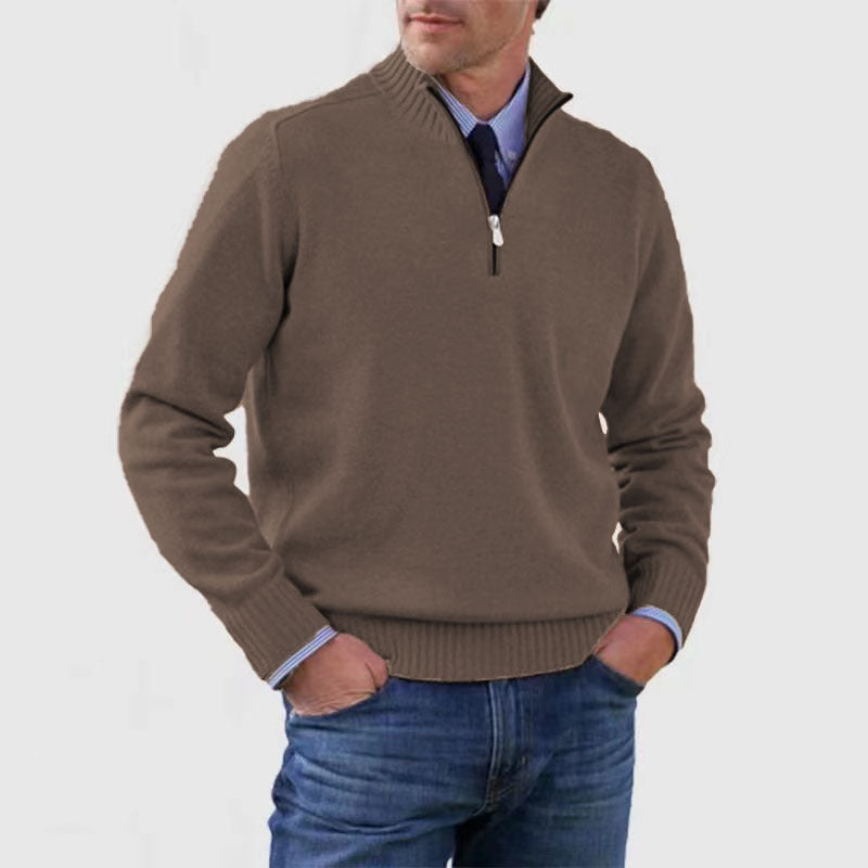 Men’s Quarter-Zip Knit Sweater
