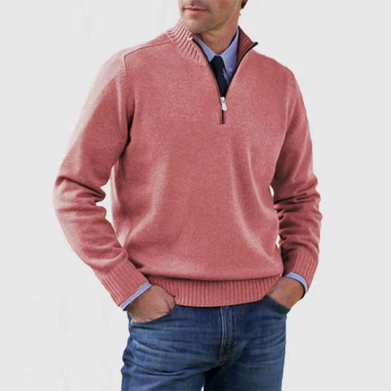 Men’s Quarter-Zip Knit Sweater