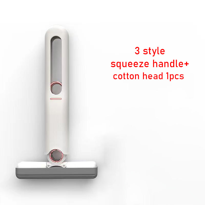 Mini Squeeze Sponge Mop & Replacement Heads
