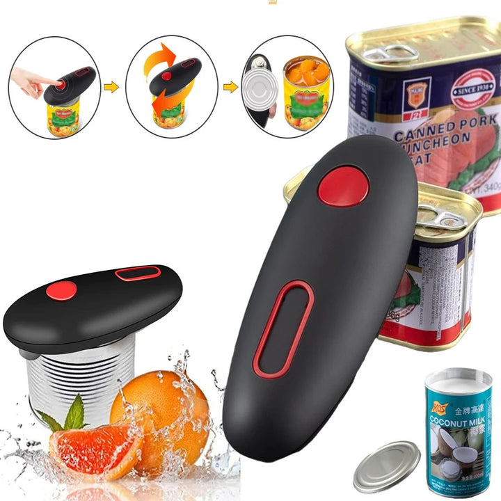 One-touch automatic electric can opener