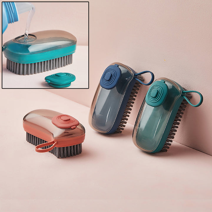 Liquid-Dispensing Cleaning Brush & Replacement Heads