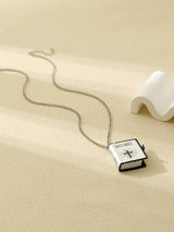 Cross & Bible Pendant Necklace