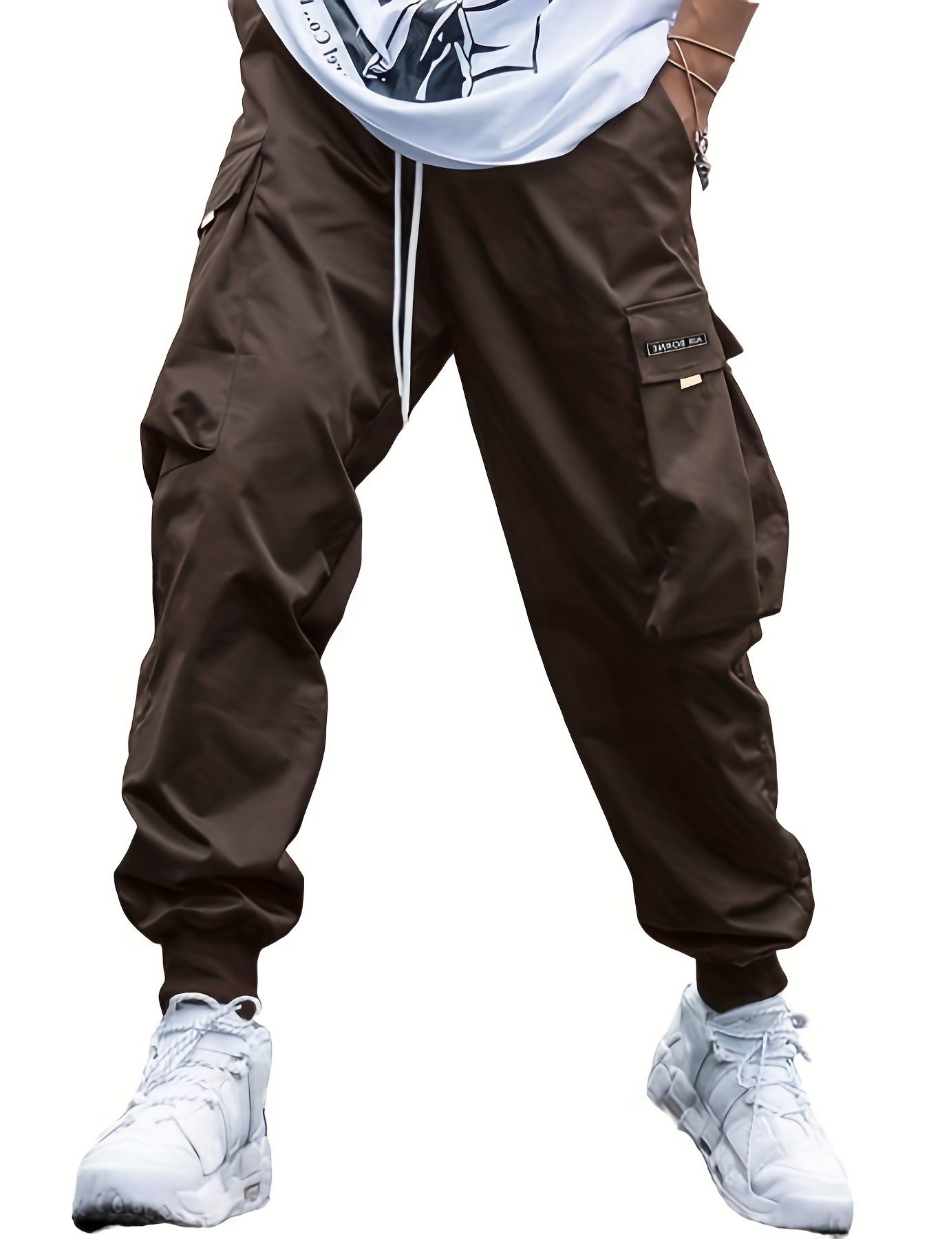Men’s Multi-Pocket Drawstring Cargo Pants