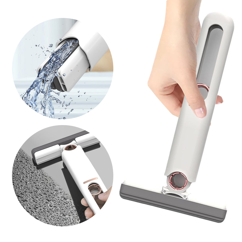 Mini Squeeze Sponge Mop & Replacement Heads