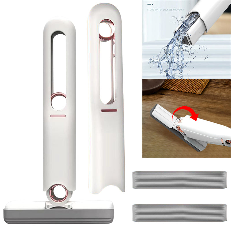 Mini Squeeze Sponge Mop & Replacement Heads