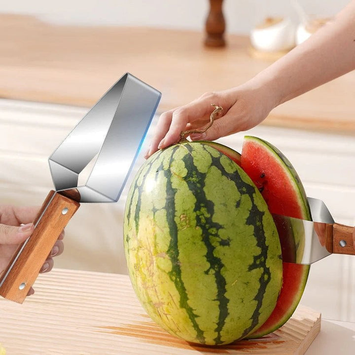Stainless-steel watermelon and fruit slicer