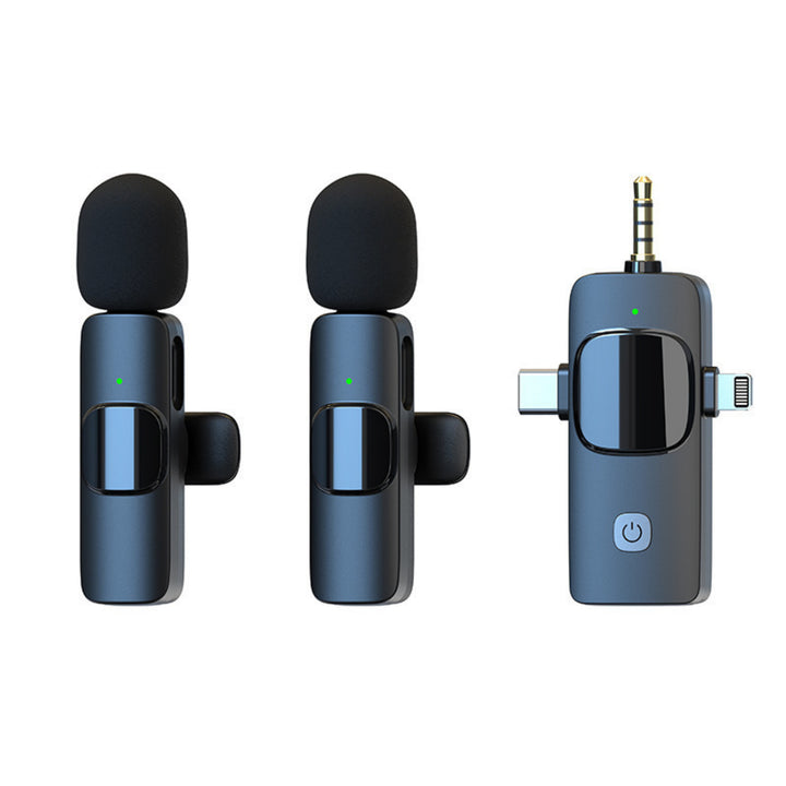 Dual Wireless Clip-On Microphone Set