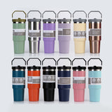30 oz stainless-steel travel tumbler with handle