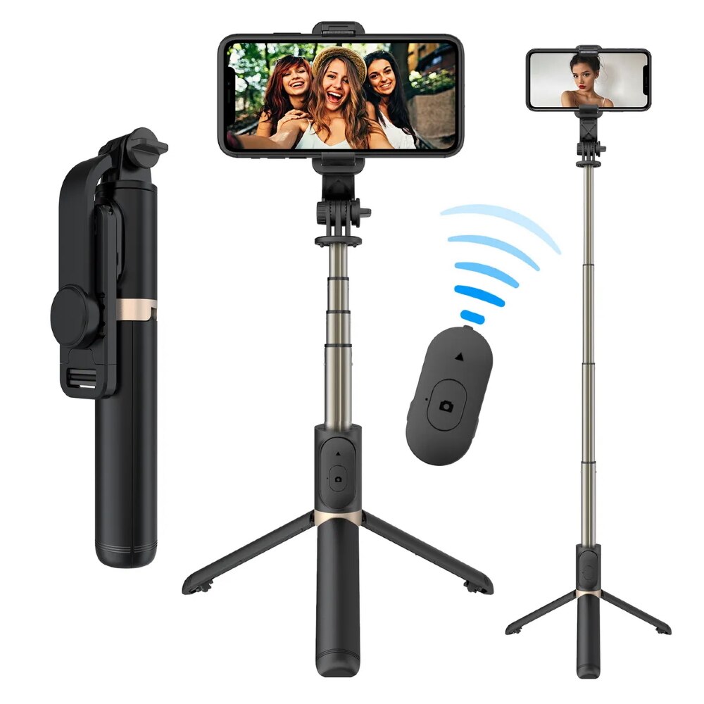 Foldable Bluetooth Selfie Tripod with Remote