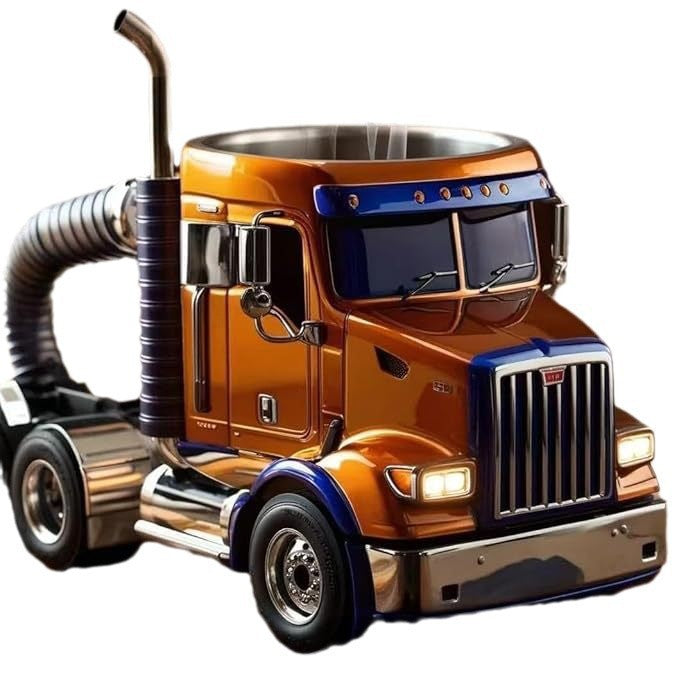 Semi-Truck-Shaped Drink Mug