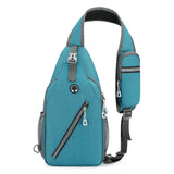 Men’s Oxford-Cloth Crossbody Shoulder Bag