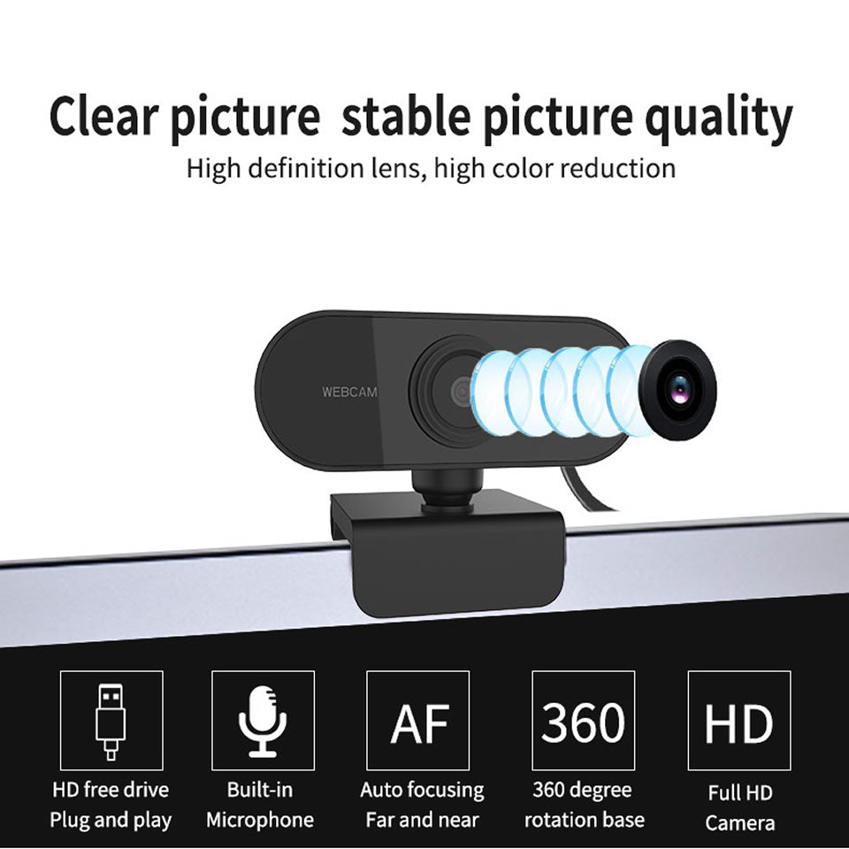 1080p USB Webcam with Built-In Microphone — product image 5 of 6