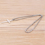 Stainless-Steel Cross Pendant Necklace