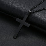Stainless-Steel Cross Pendant Necklace