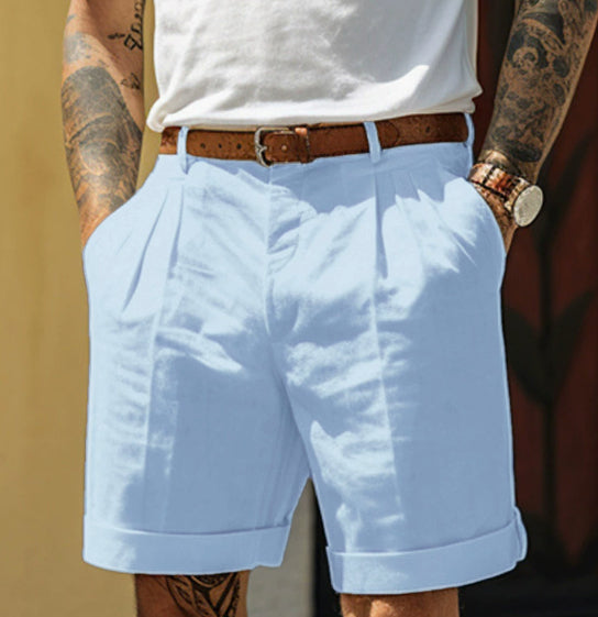 Men’s Loose-Fit Casual Shorts with Pockets
