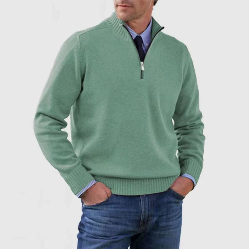 Men’s Quarter-Zip Knit Sweater
