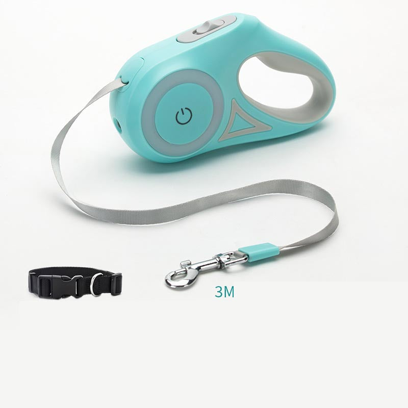 Retractable Pet Leash with Optional Collar