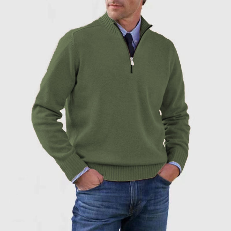 Men’s Quarter-Zip Knit Sweater