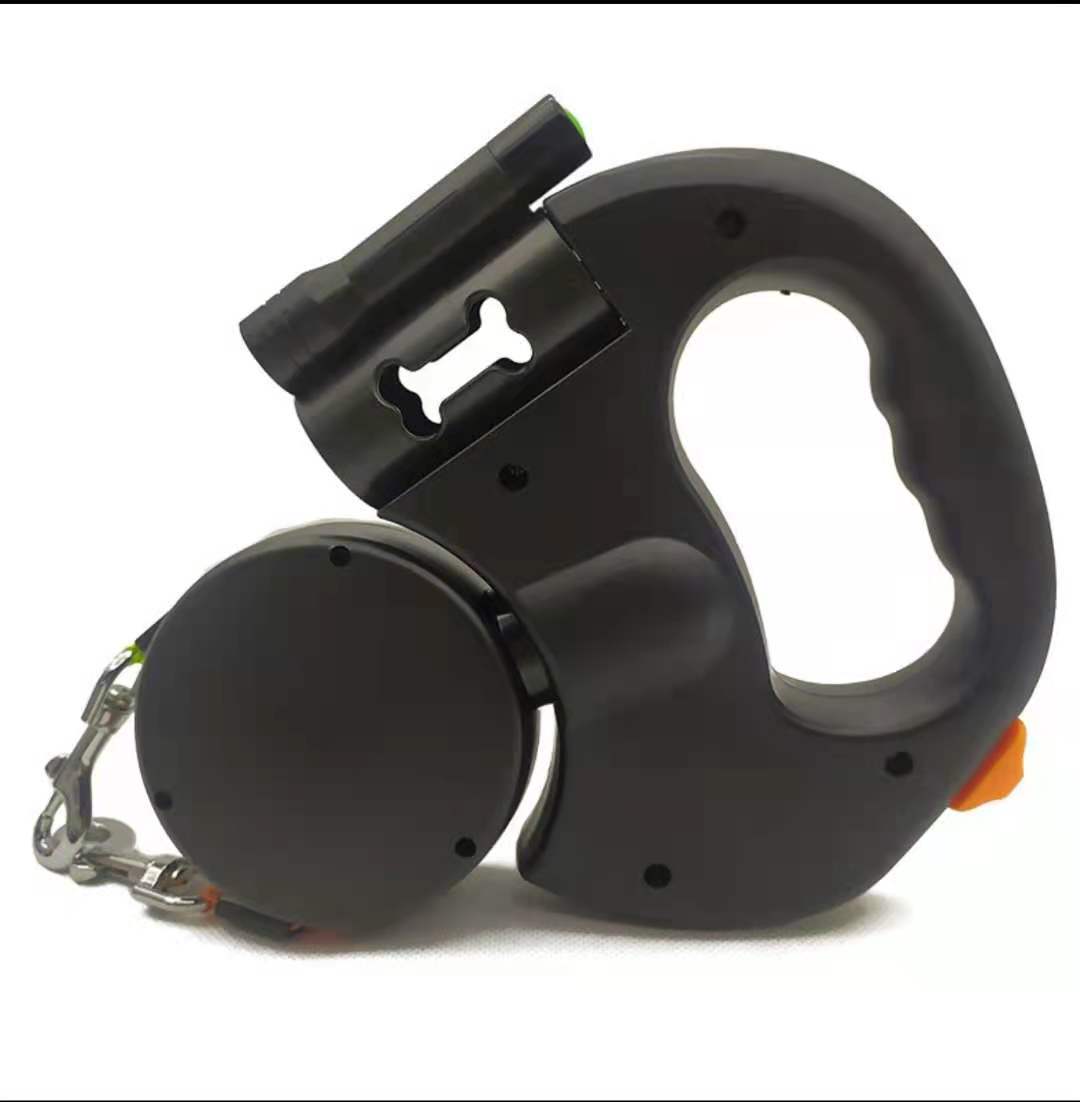 Dual Retractable Dog Leash with Light