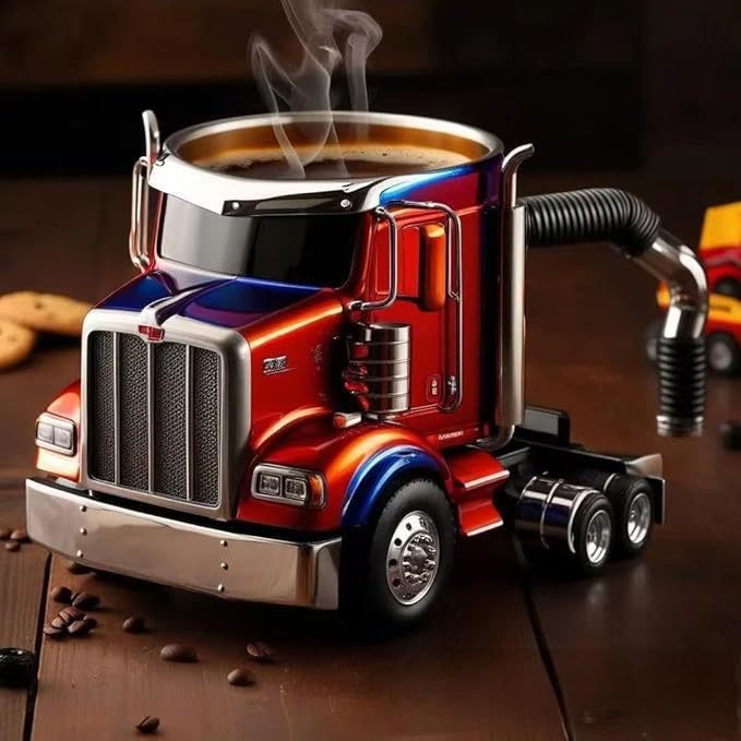 Semi-Truck-Shaped Drink Mug