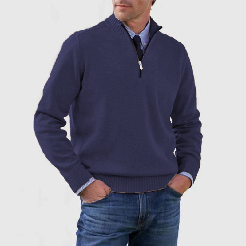 Men’s Quarter-Zip Knit Sweater