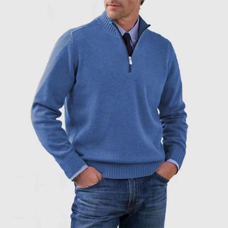 Men’s Quarter-Zip Knit Sweater