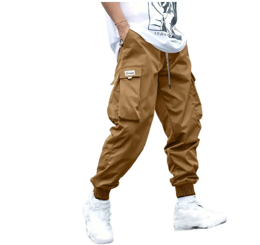 Men’s Multi-Pocket Drawstring Cargo Pants