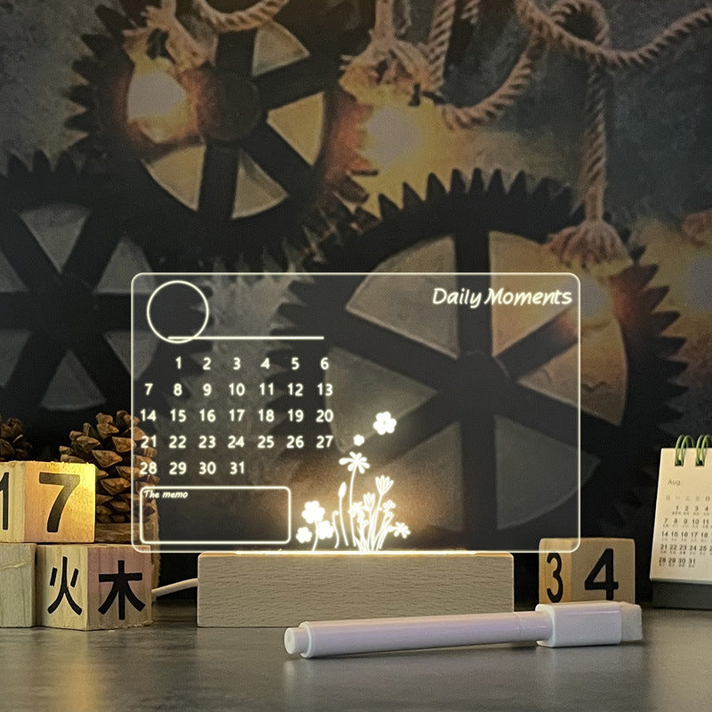 USB LED Message Board Lamp with Pen