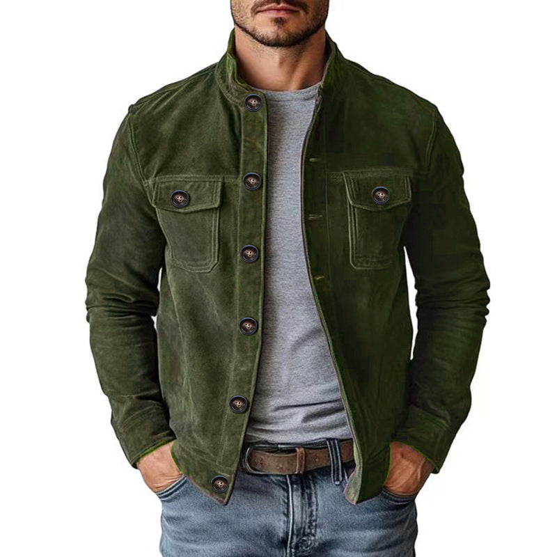 Men’s Faux-Suede Slim-Fit Jacket — product image 4 of 9