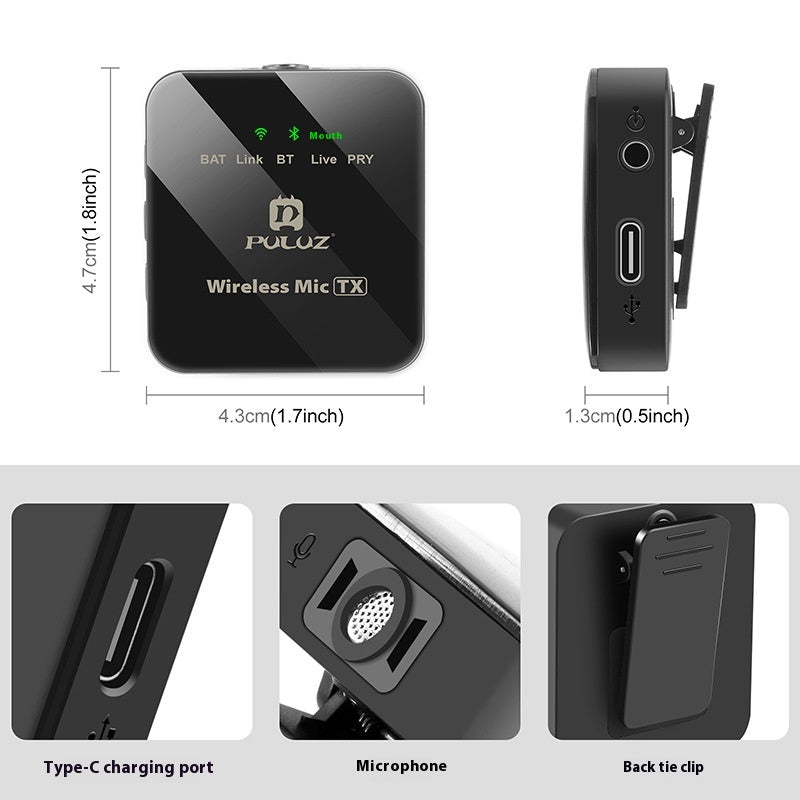 Wireless Clip-On Microphone System for USB-C or iPhone — product image 4 of 12