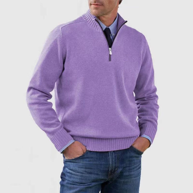 Men’s Quarter-Zip Knit Sweater