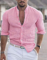 Men’s Casual Long-Sleeve Button Shirt