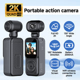 2K Dual-Lens Rotating Sports Camera