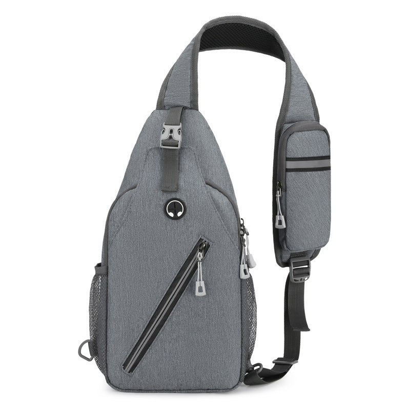 Men’s Oxford-Cloth Crossbody Shoulder Bag