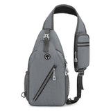 Men’s Oxford-Cloth Crossbody Shoulder Bag