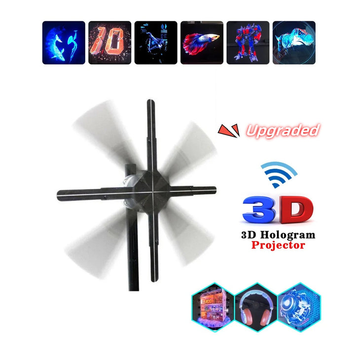42 cm 3D holographic advertising fan display