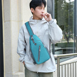 Men’s Oxford-Cloth Crossbody Shoulder Bag