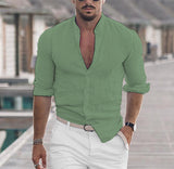 Men’s Casual Long-Sleeve Button Shirt