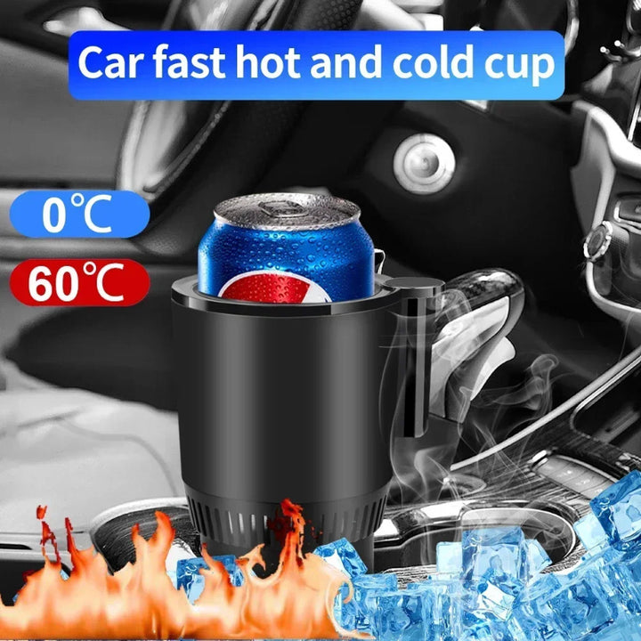 12V car cup warmer and cooler with digital temperature display